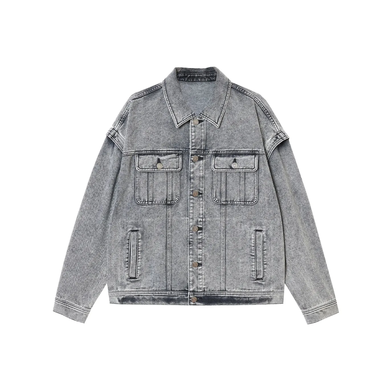 JACK&JONES C43 Светлый Джинсовый Серый Мужская Куртка