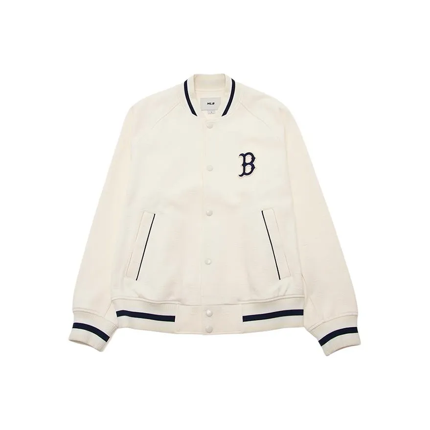 MLB SS24 Baseball Jacket Unisex Cream