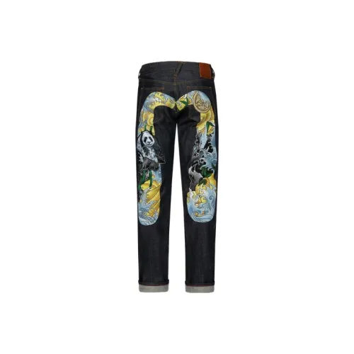 EVISU Джинсовый синий Мужские Джинсы