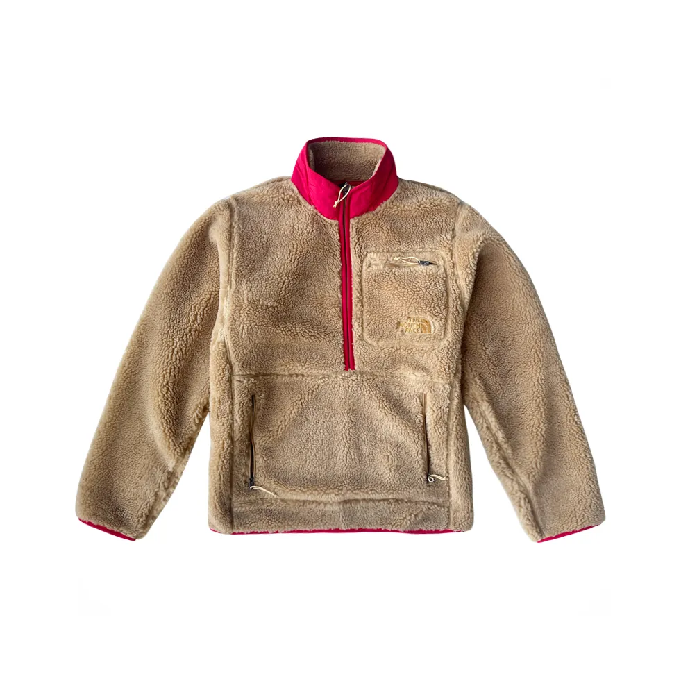 THE NORTH FACE Velvet feel Coat Men's Khaki & Red