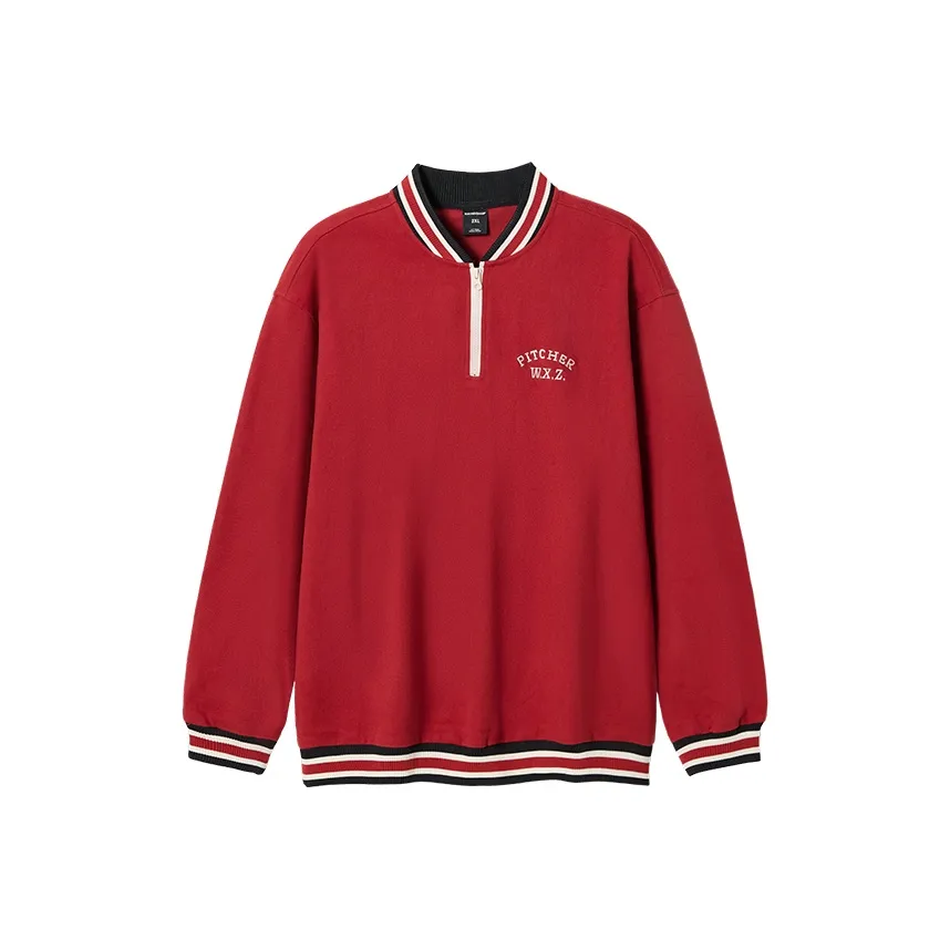 WAYNEXZAVIER Sweatshirt Men's Red