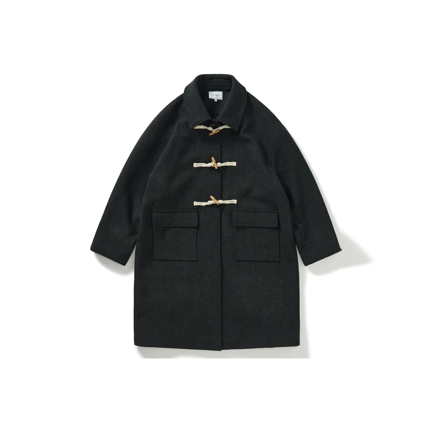 714STREET Черное Унисекс Пальто