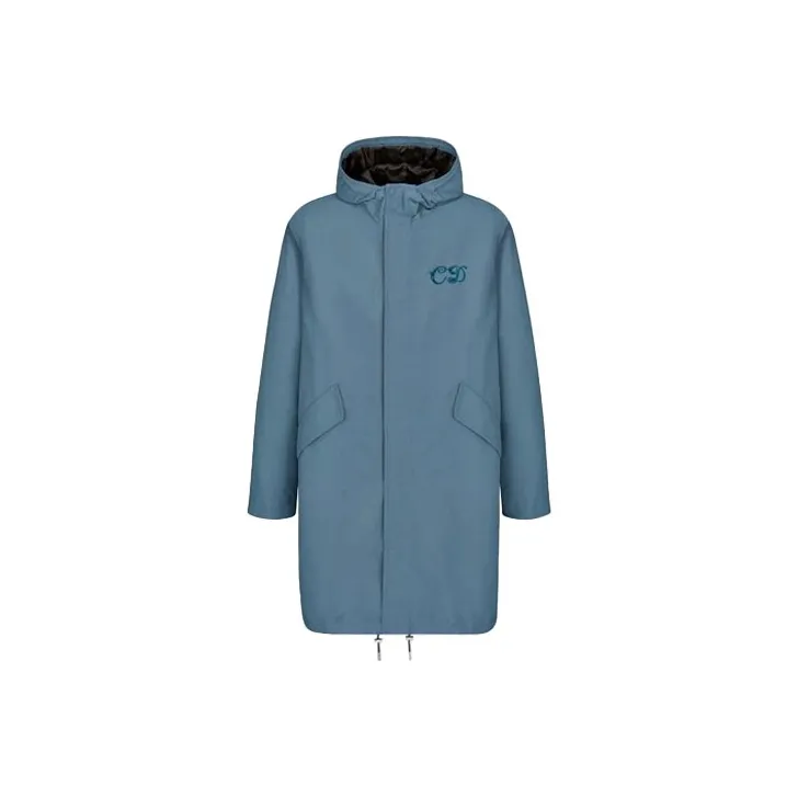 DIOR Dior Quarterly New Products Parka Coats Men's Blue