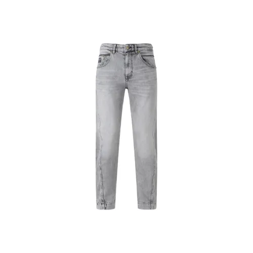 VERSACE JEANS COUTURE Серые Мужские Джинсы