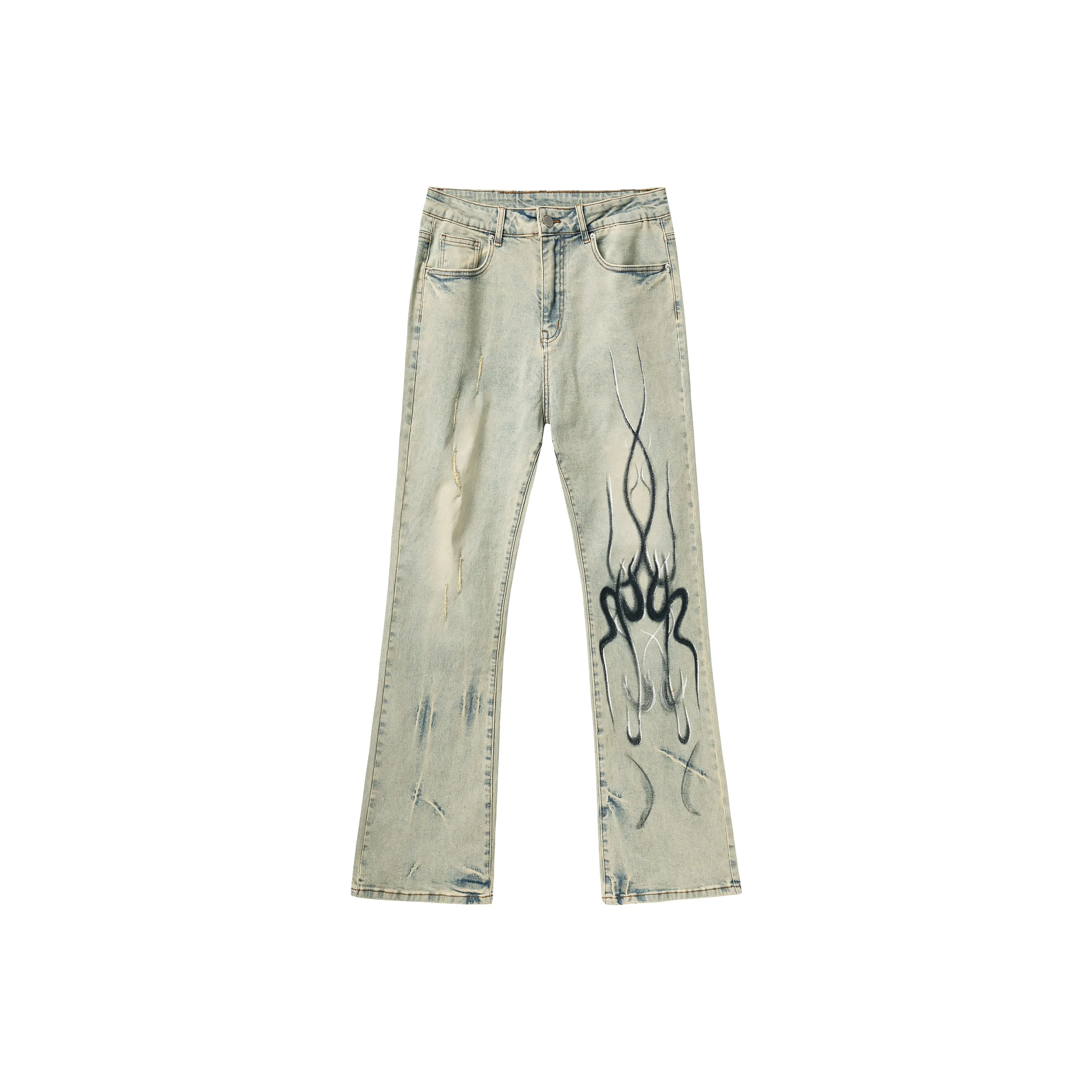 XINYINSU Jeans Unisex Couple's Gift Box Yellow Mud