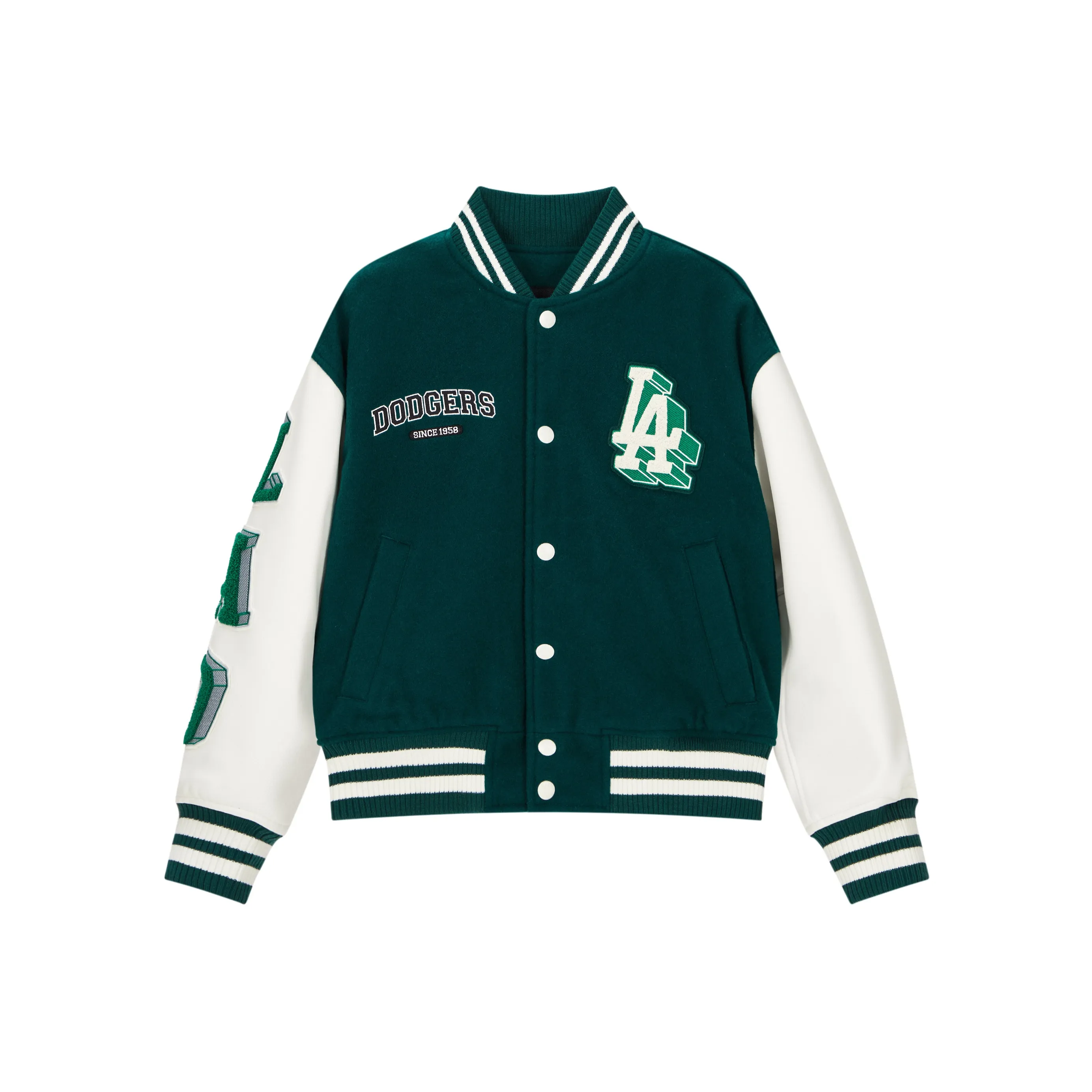 MLB Varsity LA DODGERS Baseball Jerseys Unisex Dark Green