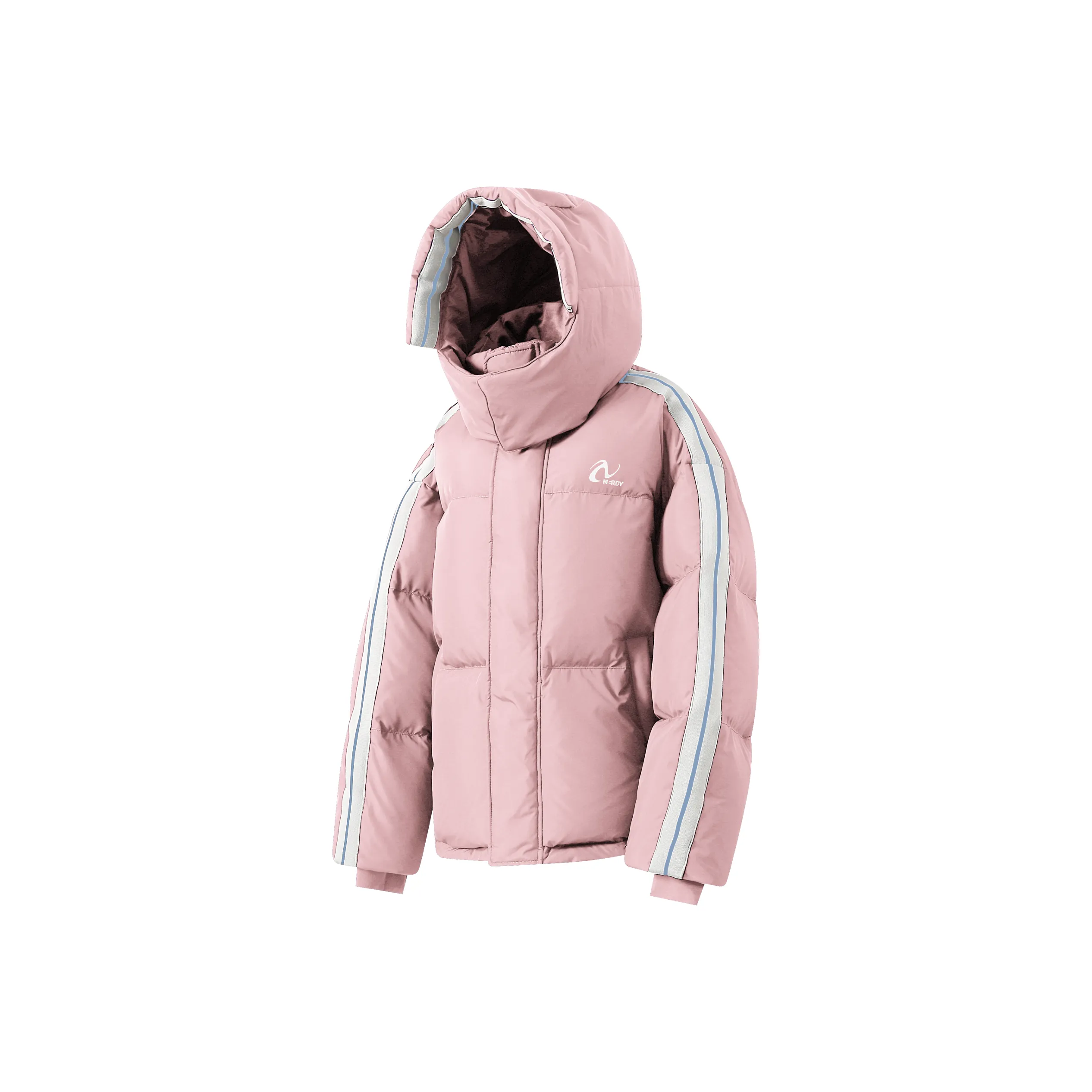 NERDY Down Jacket Unisex Light Pink