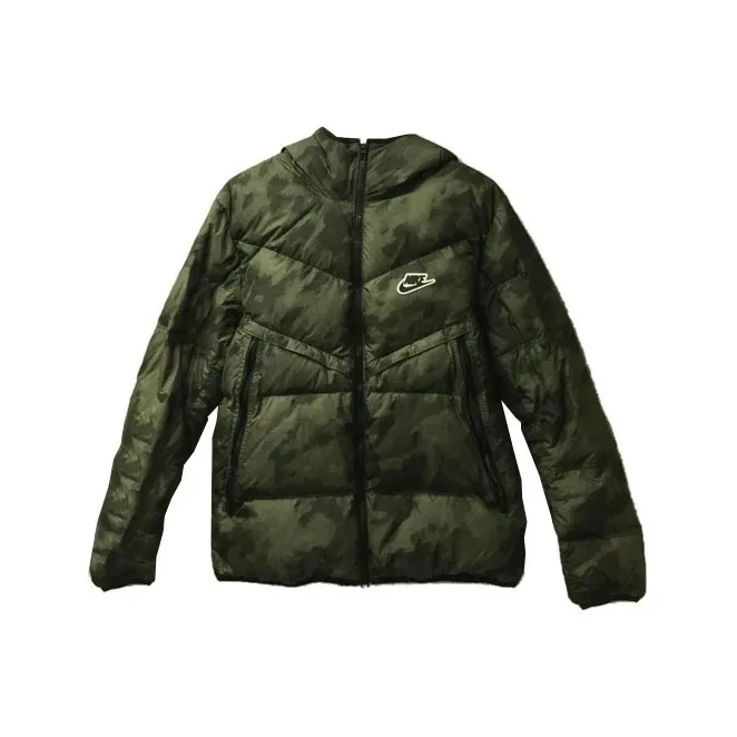 Nike Зеленый Мужской Пуховик
