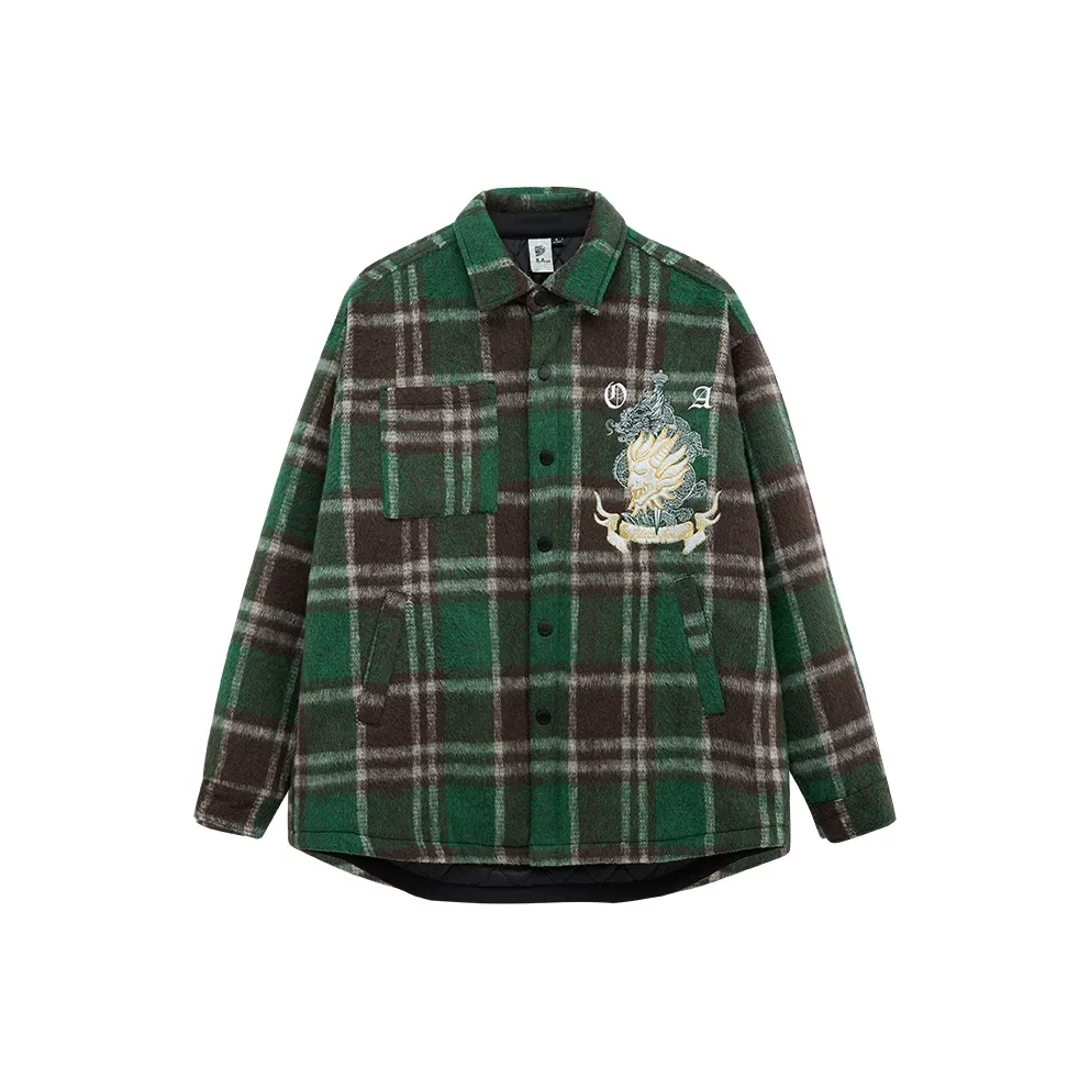 ONIARAI 23AW Puffer Jacket Unisex Brown Green