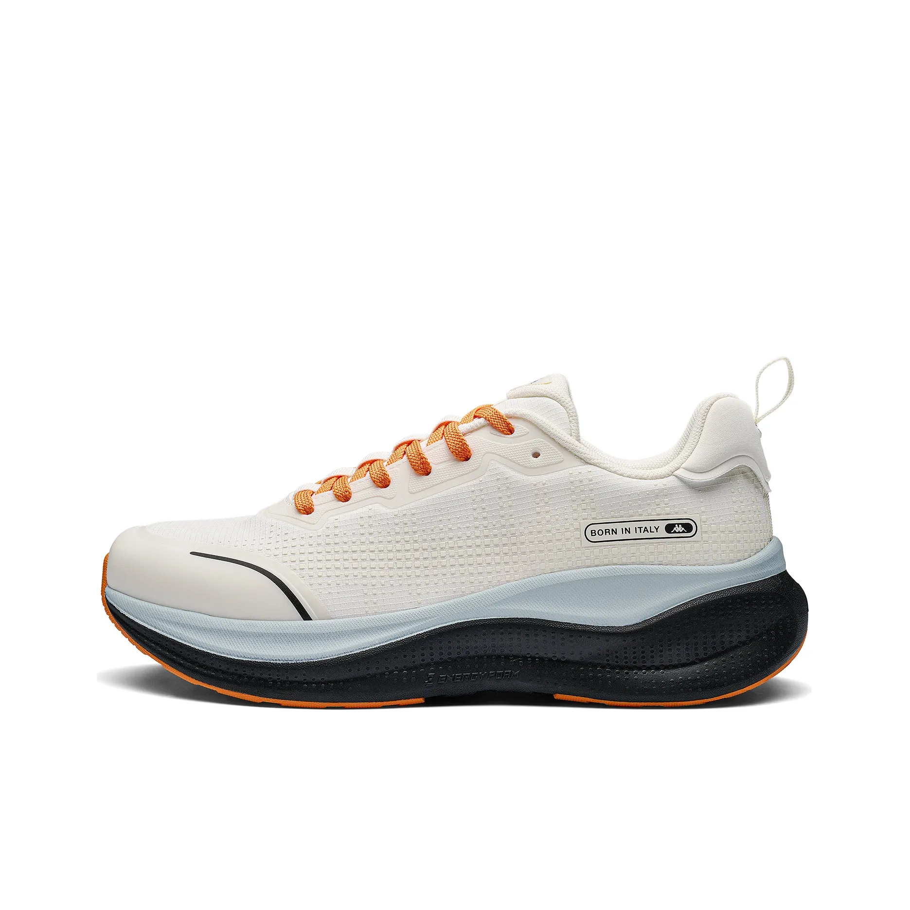 Kappa Anti Slip Wear Resistant Low Top Running Shoes Unisex Heron Feather White