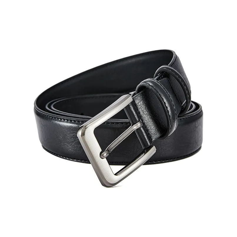 RED DRAGONFLY Ремни из коровьей кожи унисекс черный 3,3 см