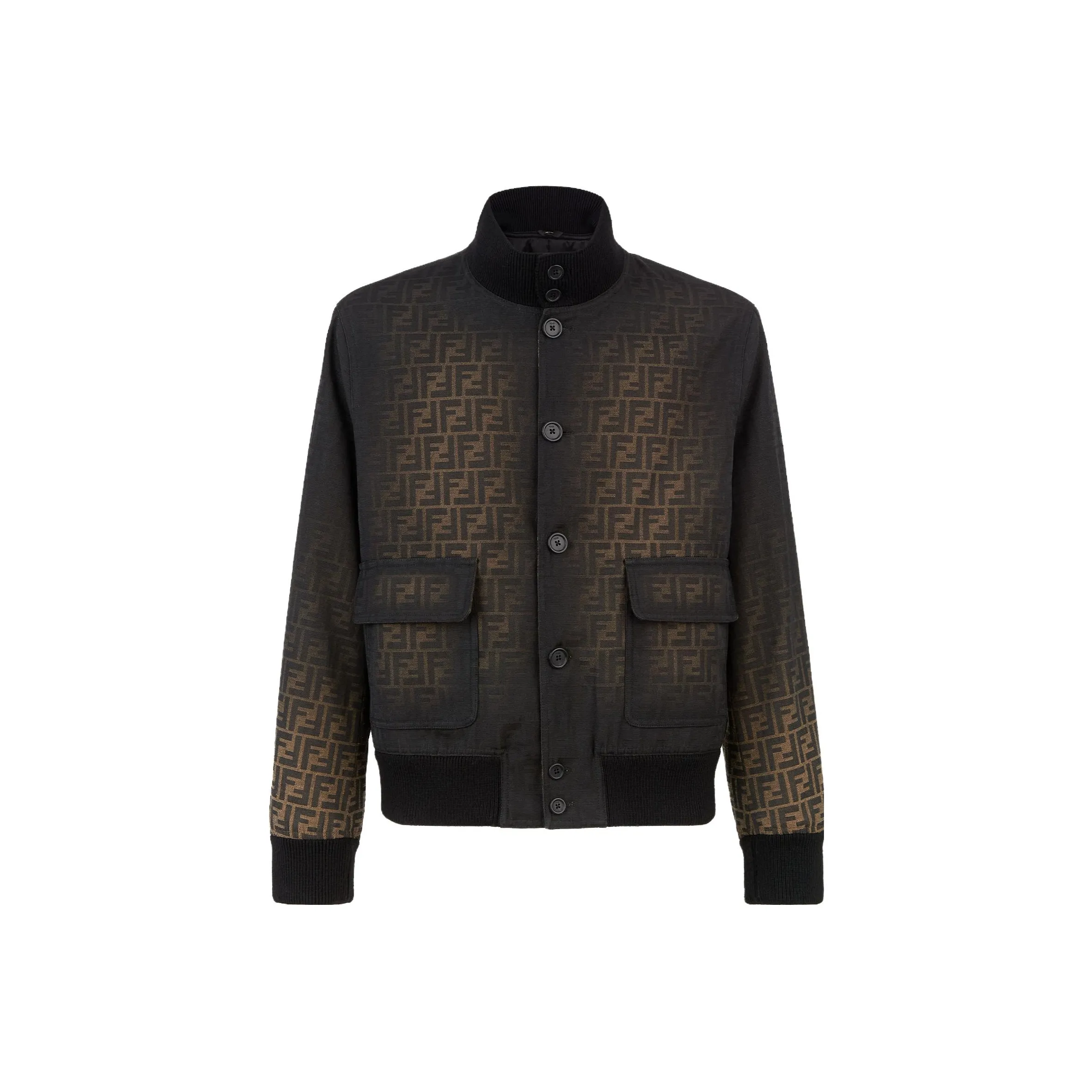 FENDI Logo Detailed Buttoned Jacket