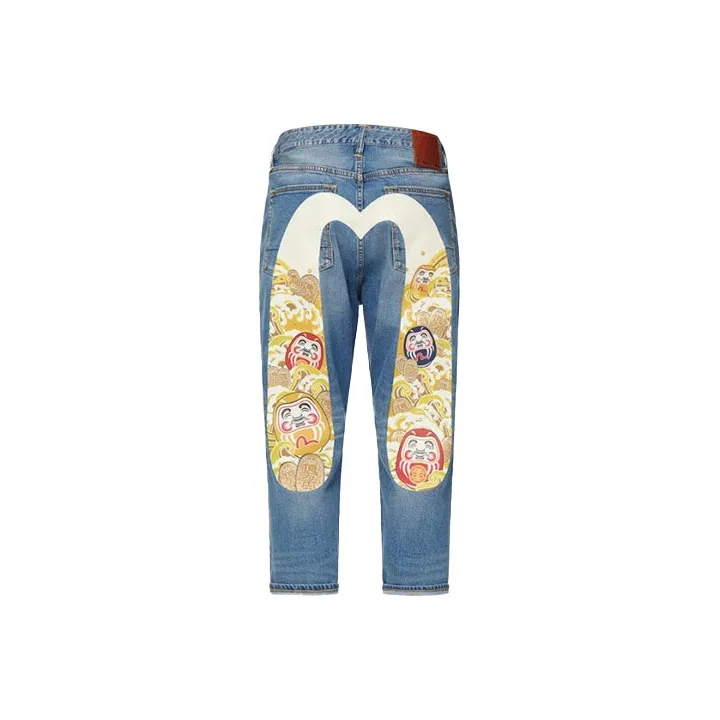 EVISU Slim Fit Pants Jeans Men's Denim Blue