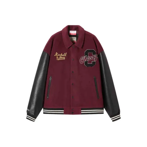 Mitchell Ness Chicago Bulls Темно-красные Унисекс Куртки