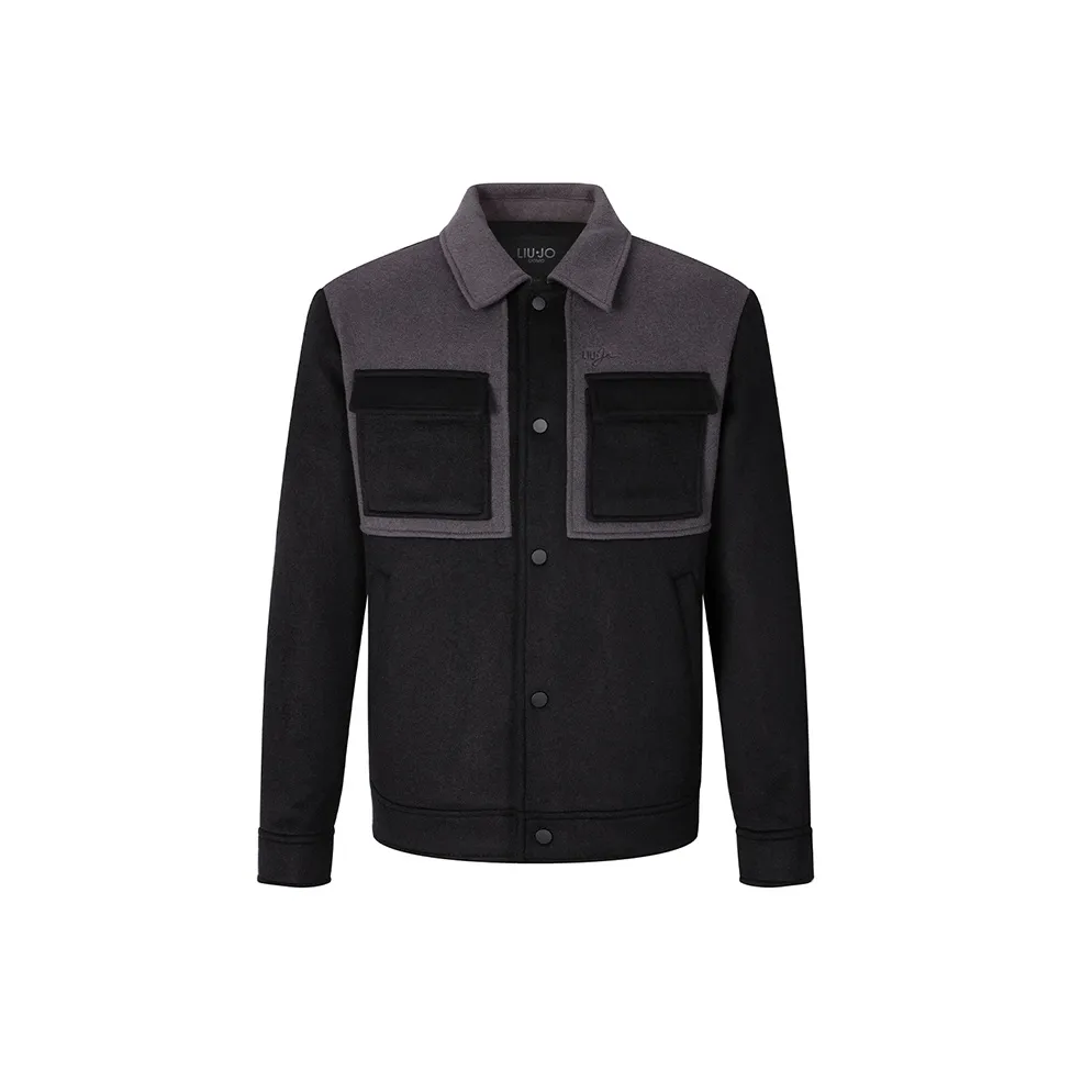 LIU·JO UOMO Пальто Мужское Черное Серое