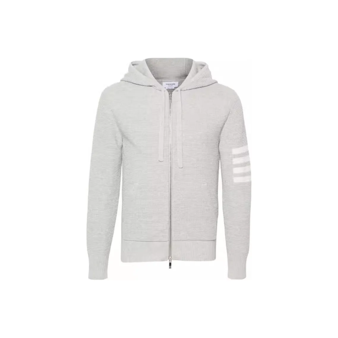 THOM BROWNE Waffle knit Zip up Hoodie