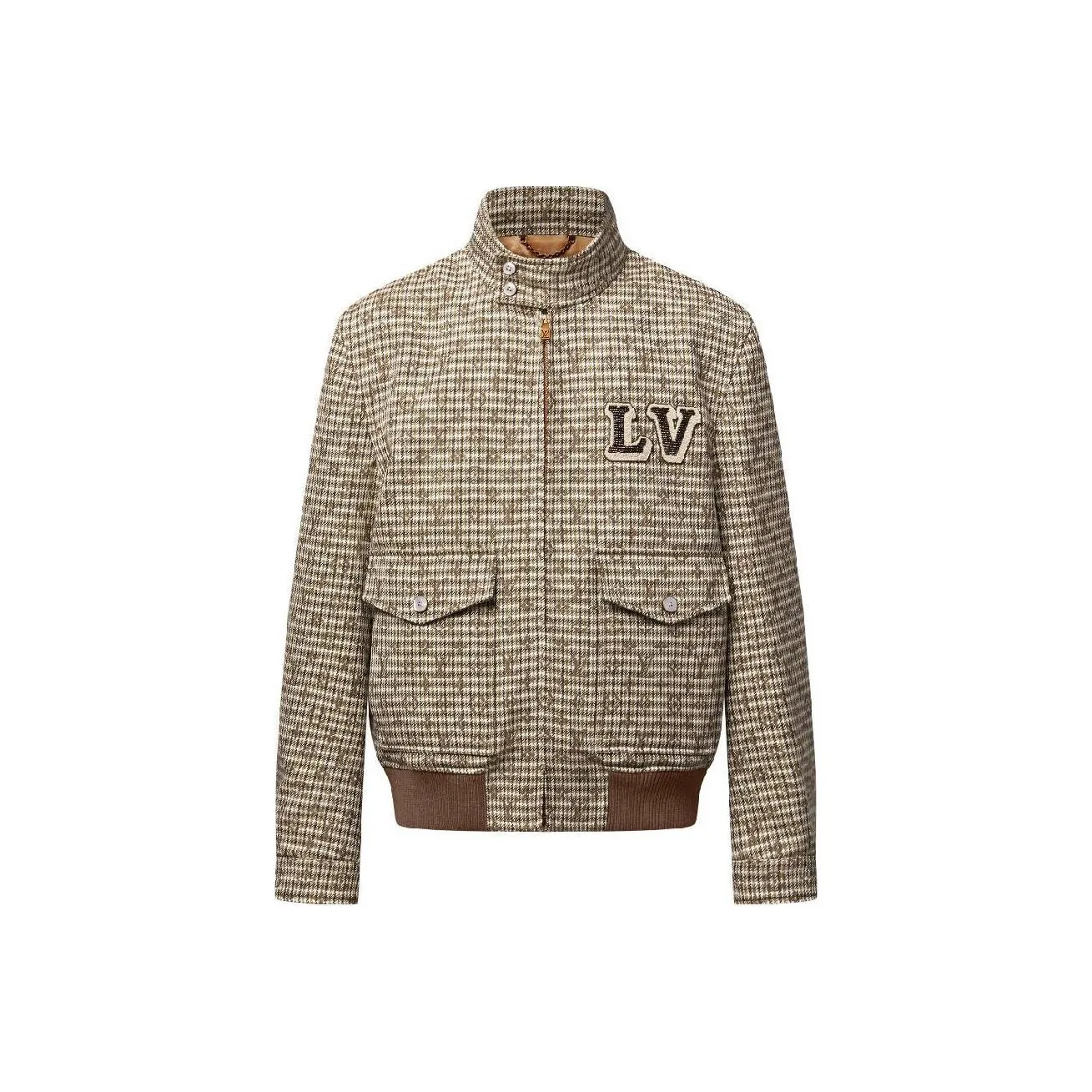 Lv Monogram Wool Harrington Blouson