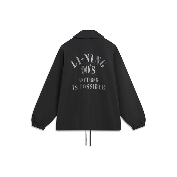 LiNing Ruffle Sports Fashion Collection Jacket Unisex Black