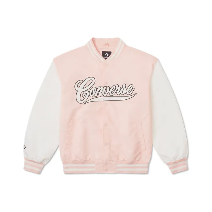 Converse Baseball Jacket Unisex Pink