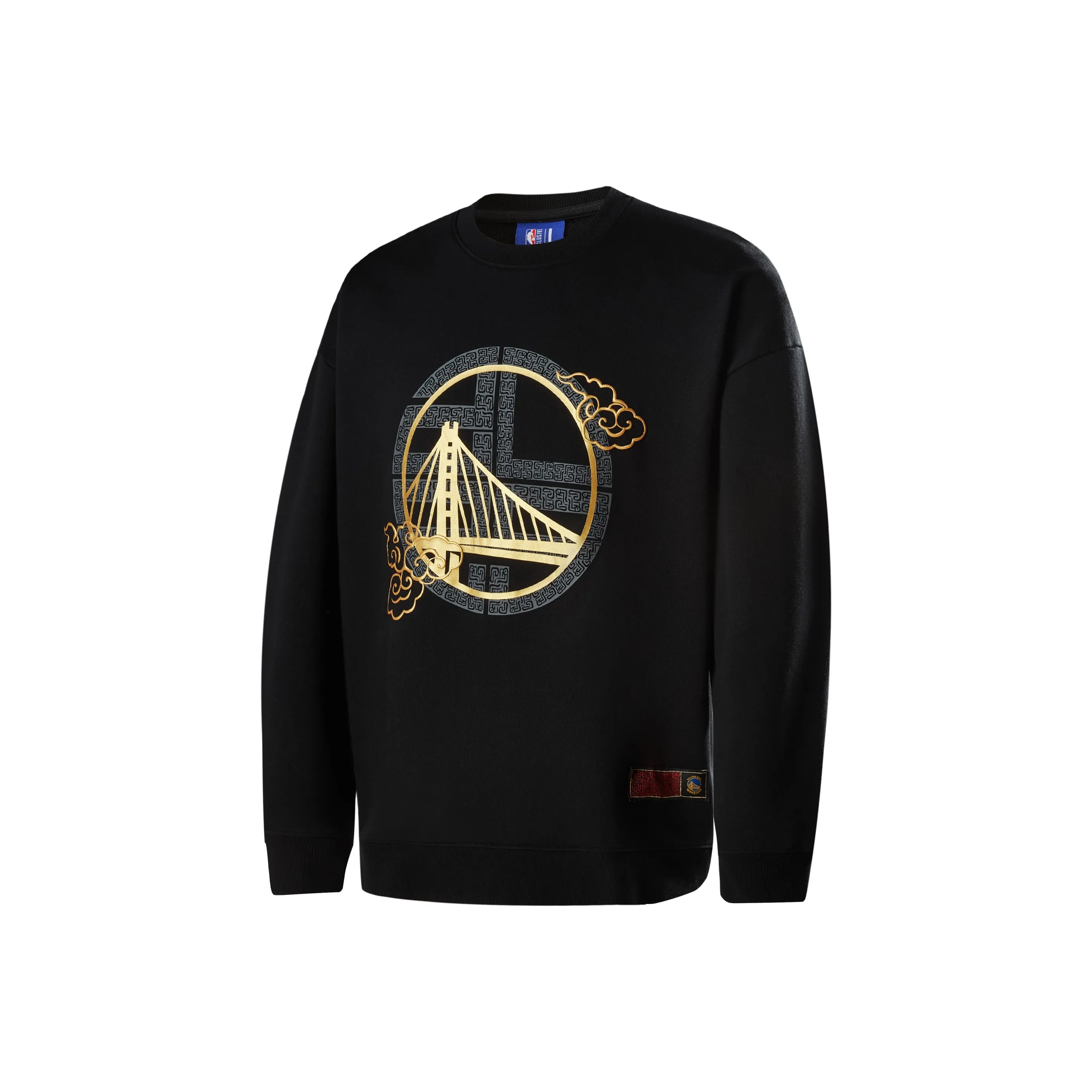 NBA Golden State Warriors Sweatshirt Unisex Black