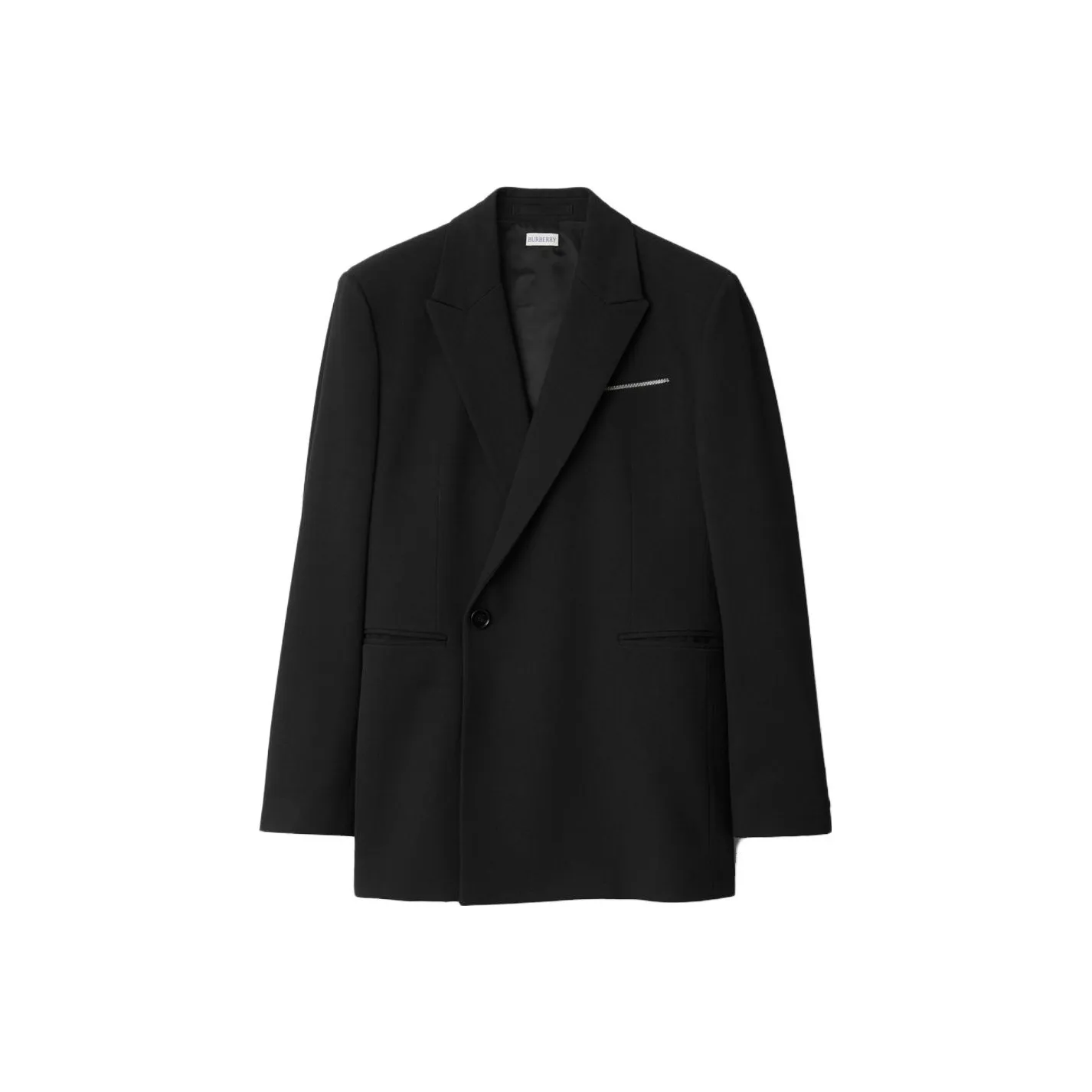 Burberry Wool Blend Tailored Jacket Jackets Coats Men
s Black