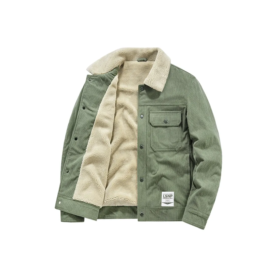 LISENPOK Вельвет Feel Пальто Унисекс