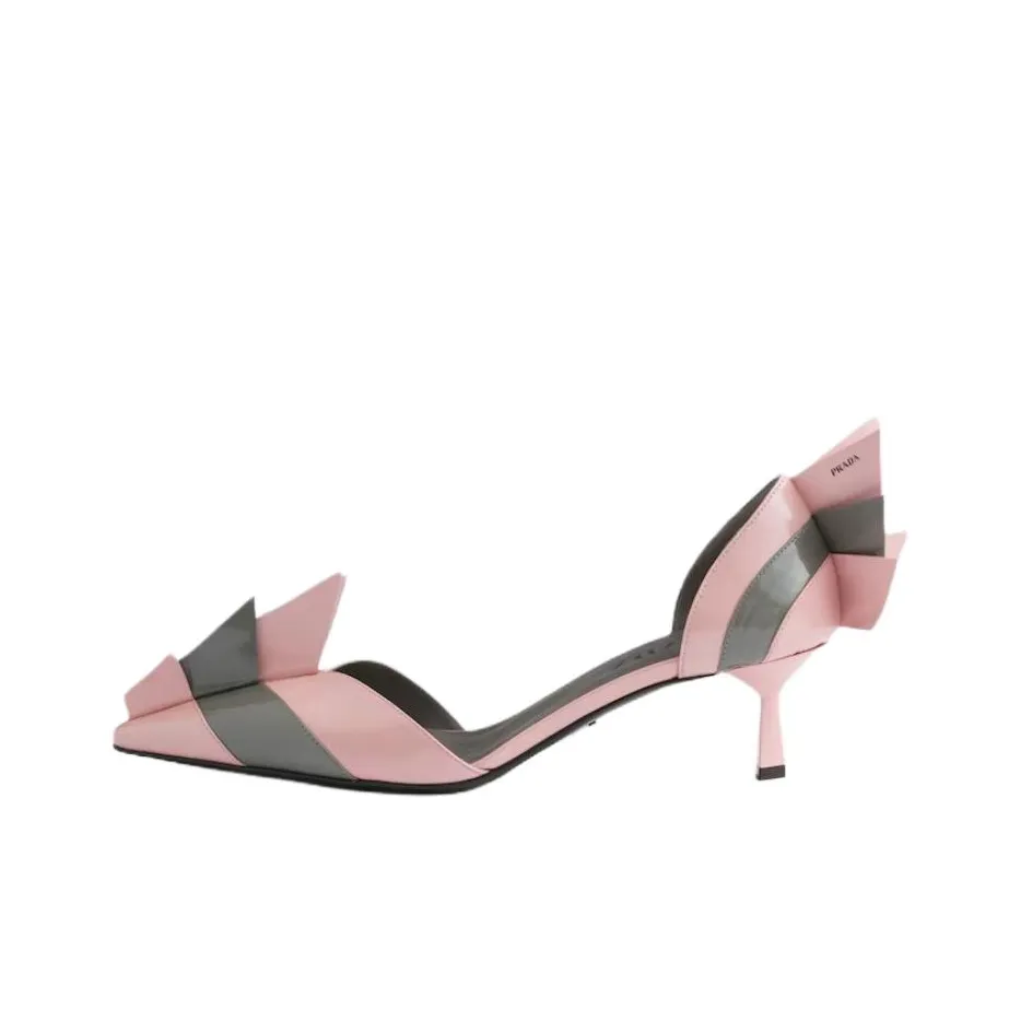 PRADA Slim Heel High Heels 5.5cm Women's Pink
