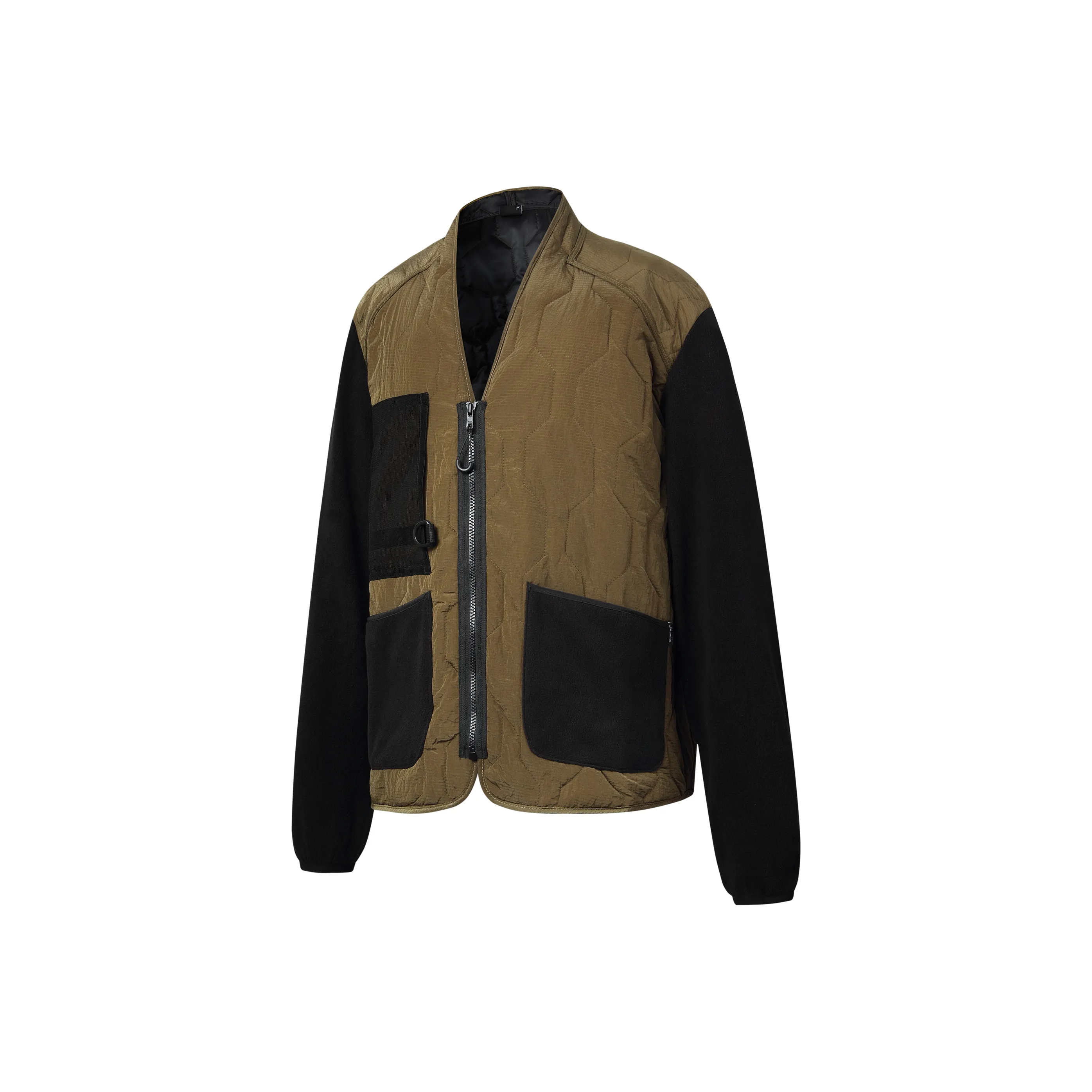 Whyworks Хлопковый пуховик унисекс армейский зеленый