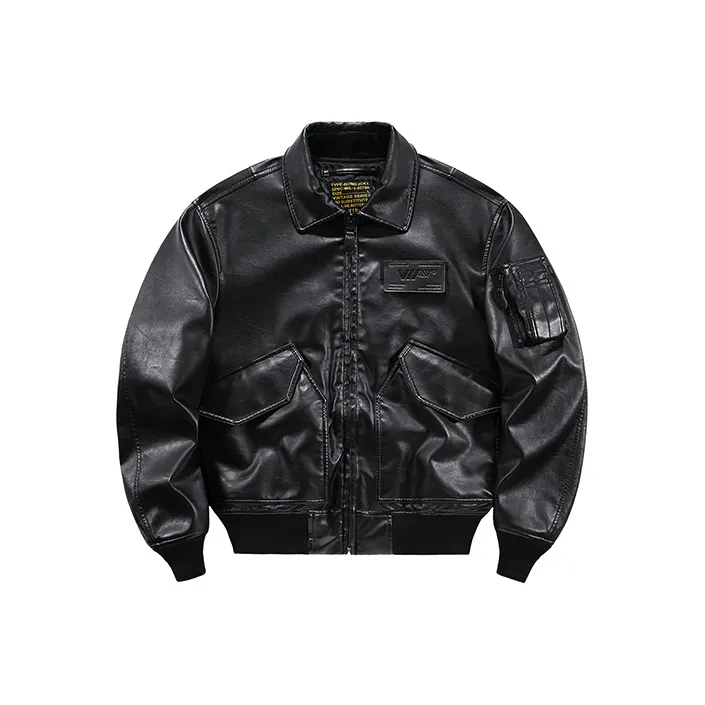 VIP Leather Jacket Unisex Black