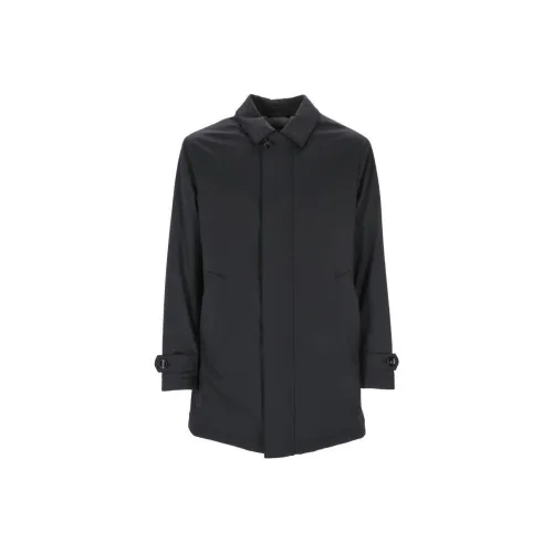 KITON Синий Мужское Пальто