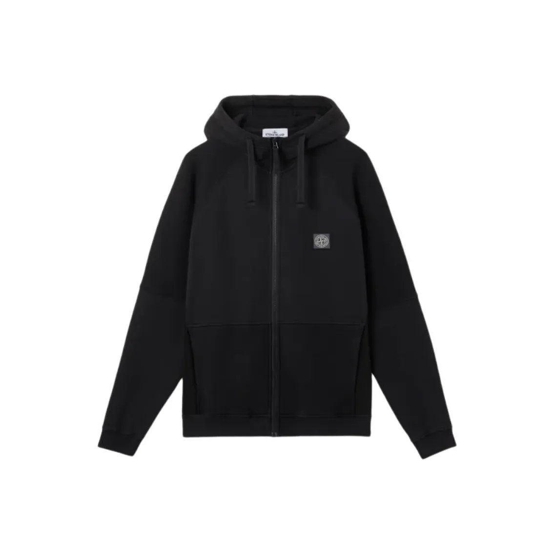 STONE ISLAND Брушированный And Diagonal Органический хлопок Флис Куртки Пальто Мужской Черный