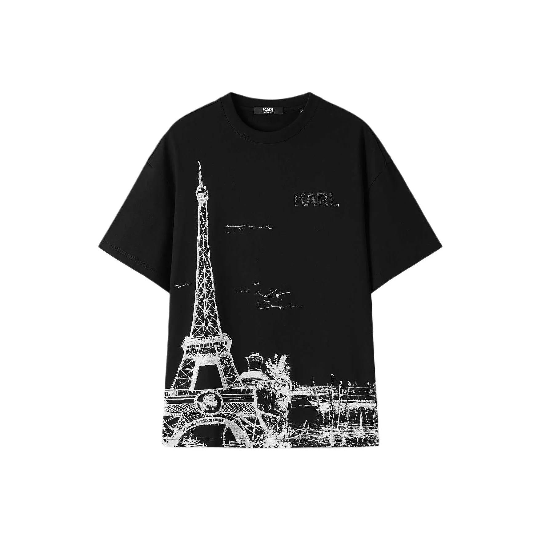 Karl Lagerfeld SS25 T-Shirt Мужской Черный
