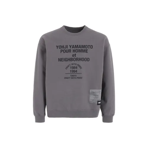 Yohji Yamamoto Серые Мужские Толстовки