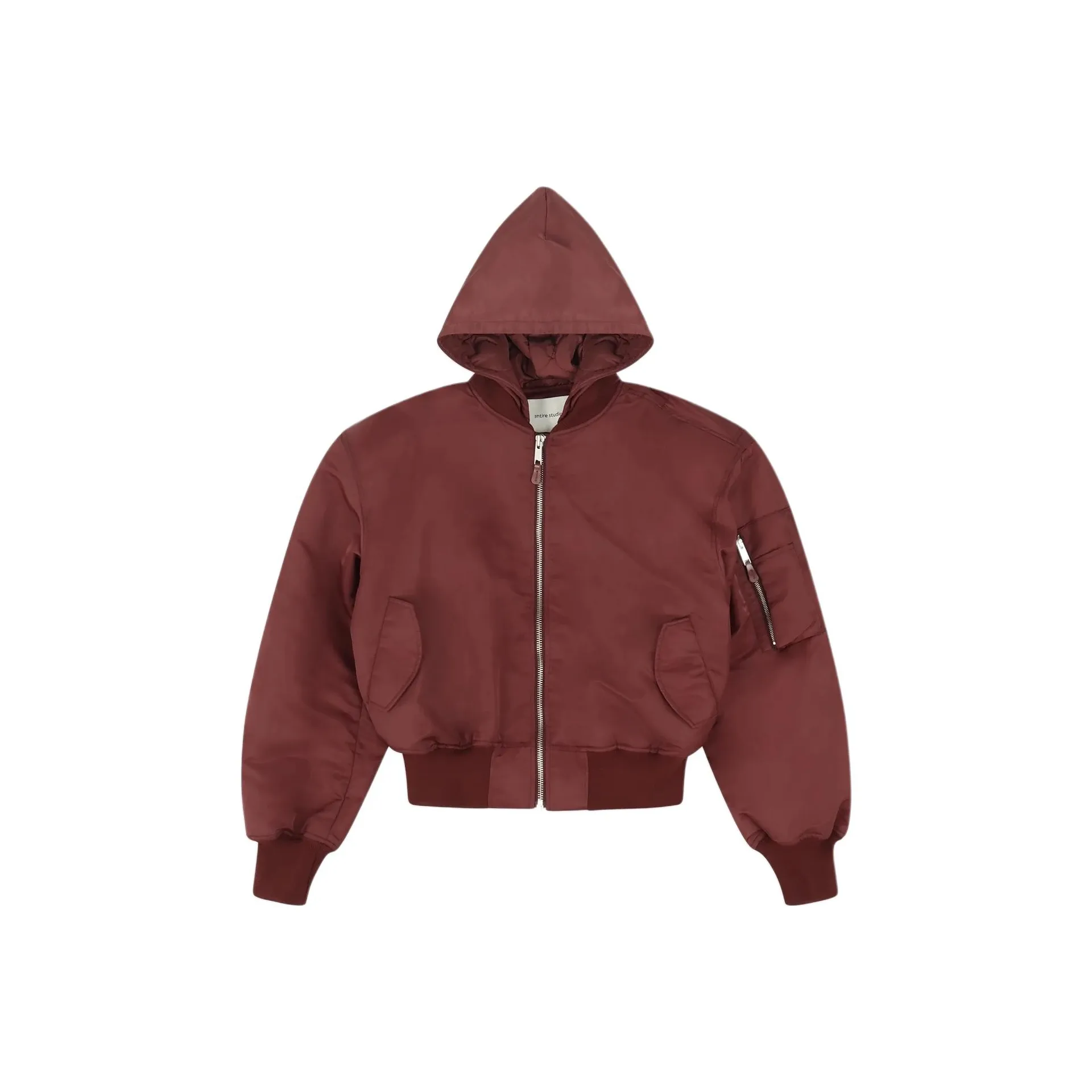 Entire Studios Hooded Broad Bomber Jacket