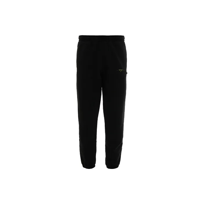 OFF WHITE Knitted Sports Pants Men's Black