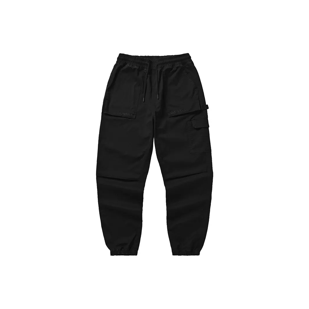 JRs Черные унисекс брюки карго
