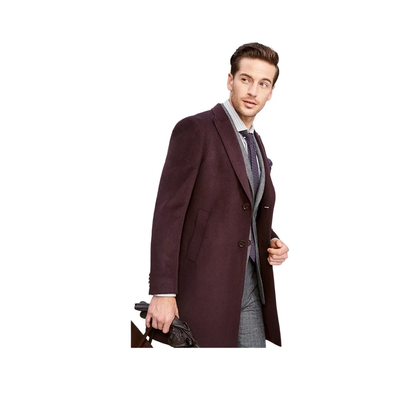 JODOLL Фиолетовое Мужское Пальто