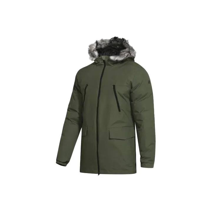 Adidas Parka Coats Men's Basic Green