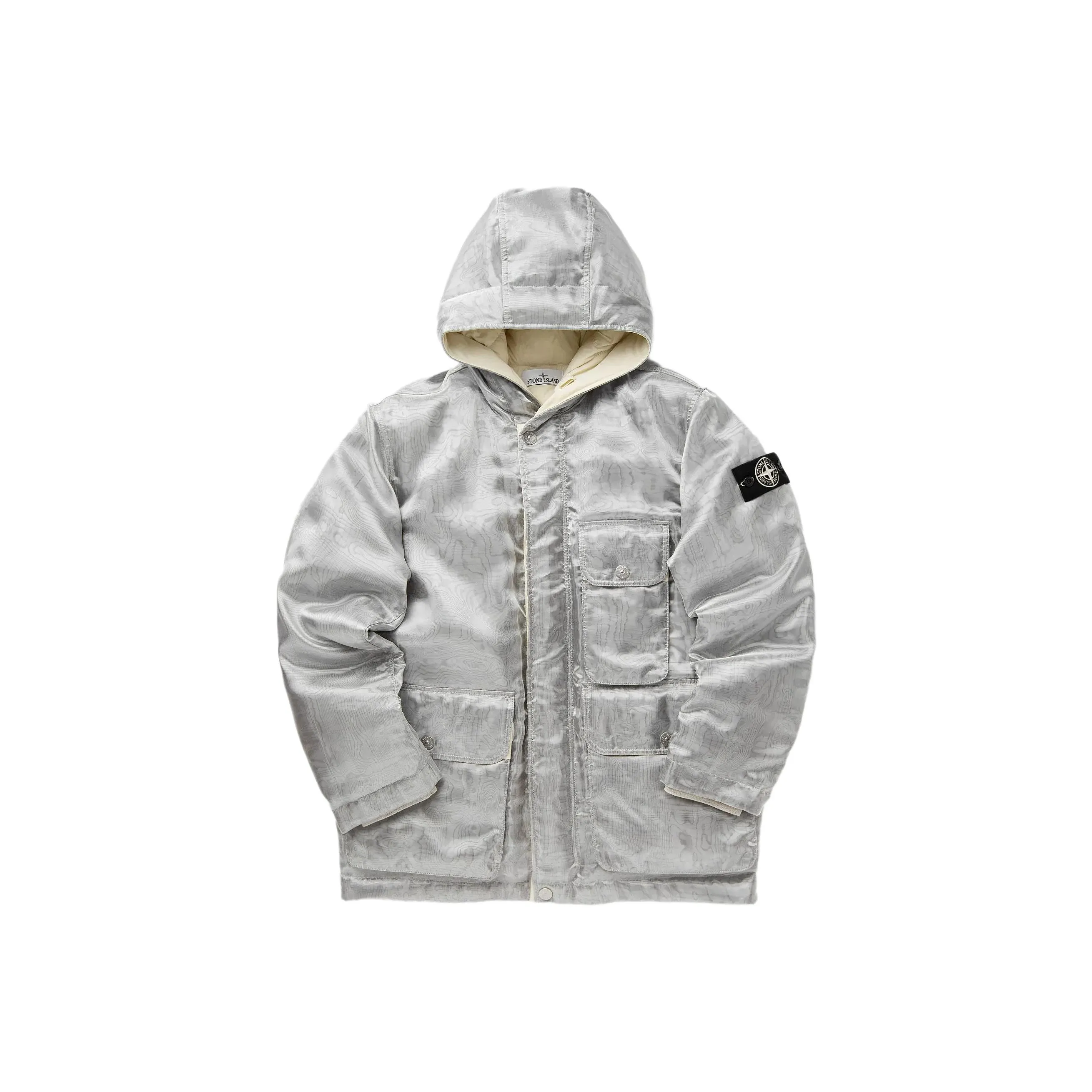 STONE ISLAND Moire effect Puffer Jacket