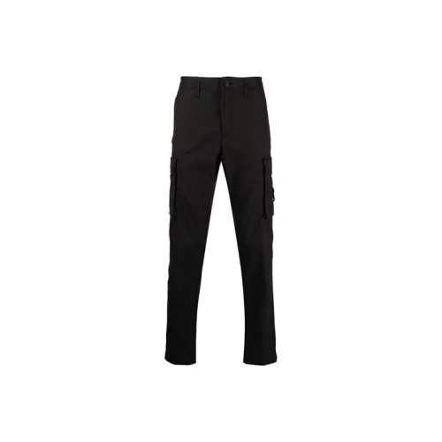 STONE ISLAND Черные Мужские Брюки карго