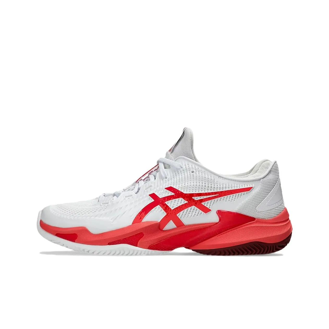 ASICS Court FF 3 Устойчивые к истиранию Дышащие Низкие Кроссовки для тенниса Мужские Красный Белый