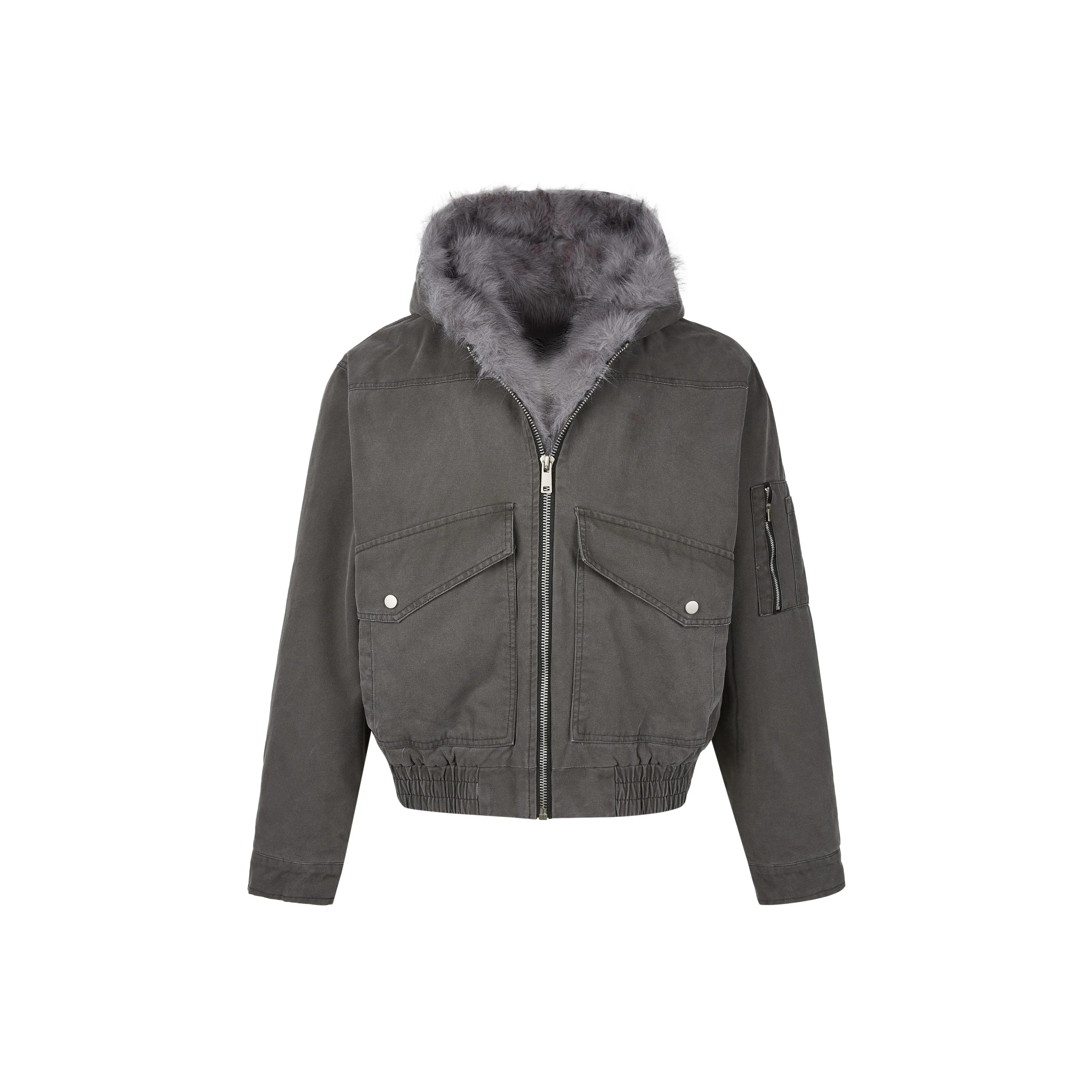 MADE EXTREME Хлопковый пуховик унисекс темно-серый