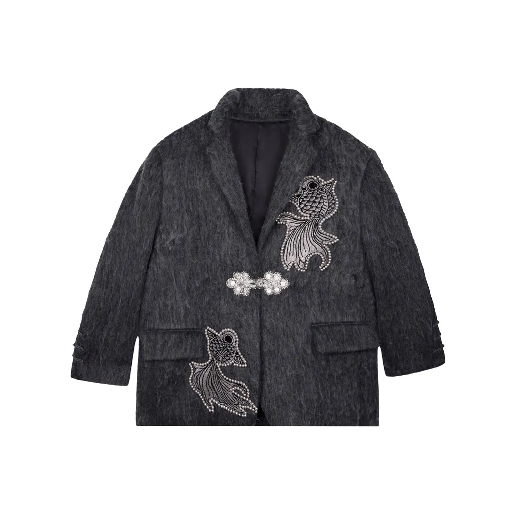 TCH Темно-серый Унисекс Пальто