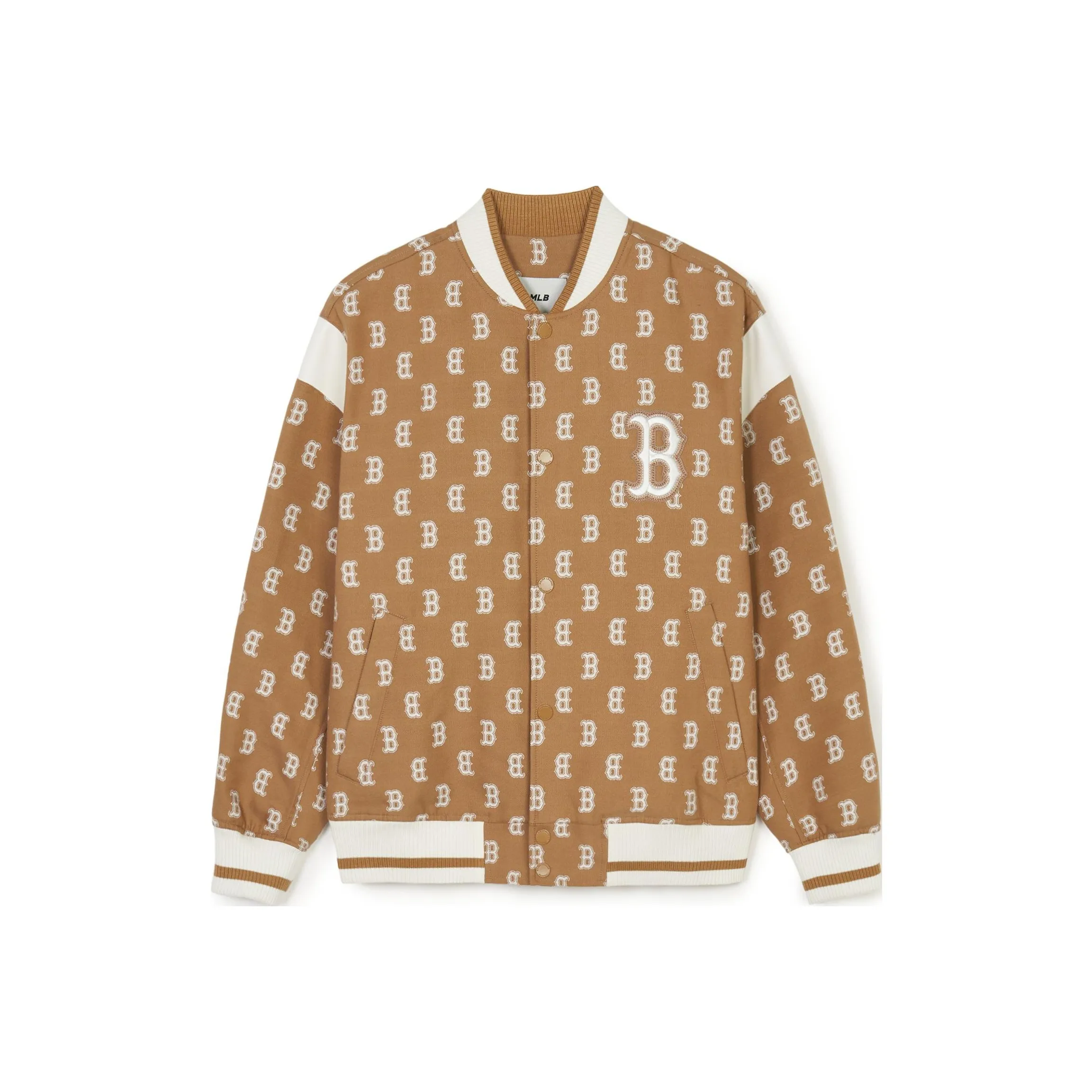 MLB SS24 Boston Red Sox Baseball Jacket Unisex Khaki