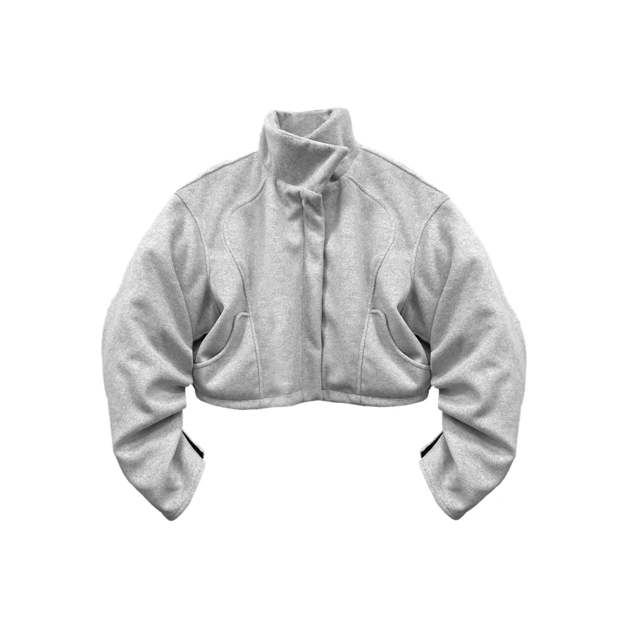 WANNA LAB Куртки Пальто Унисекс Легкий Серый