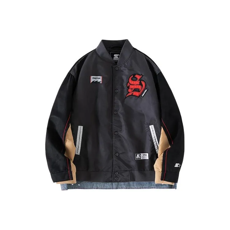 STARTER Baseball Jacket Unisex Gentleman Gray