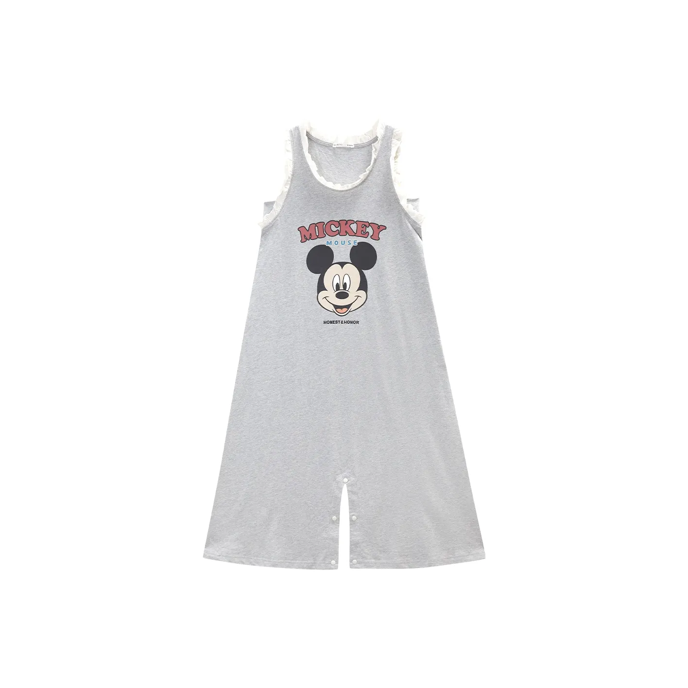 GUKOO x Disney Mickey Series Home Onesies Women's Medium Heather Gray