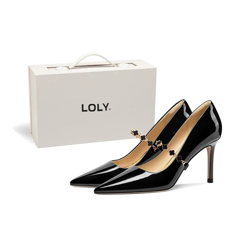 LOLY Высокие каблуки 8 см Женские Черный