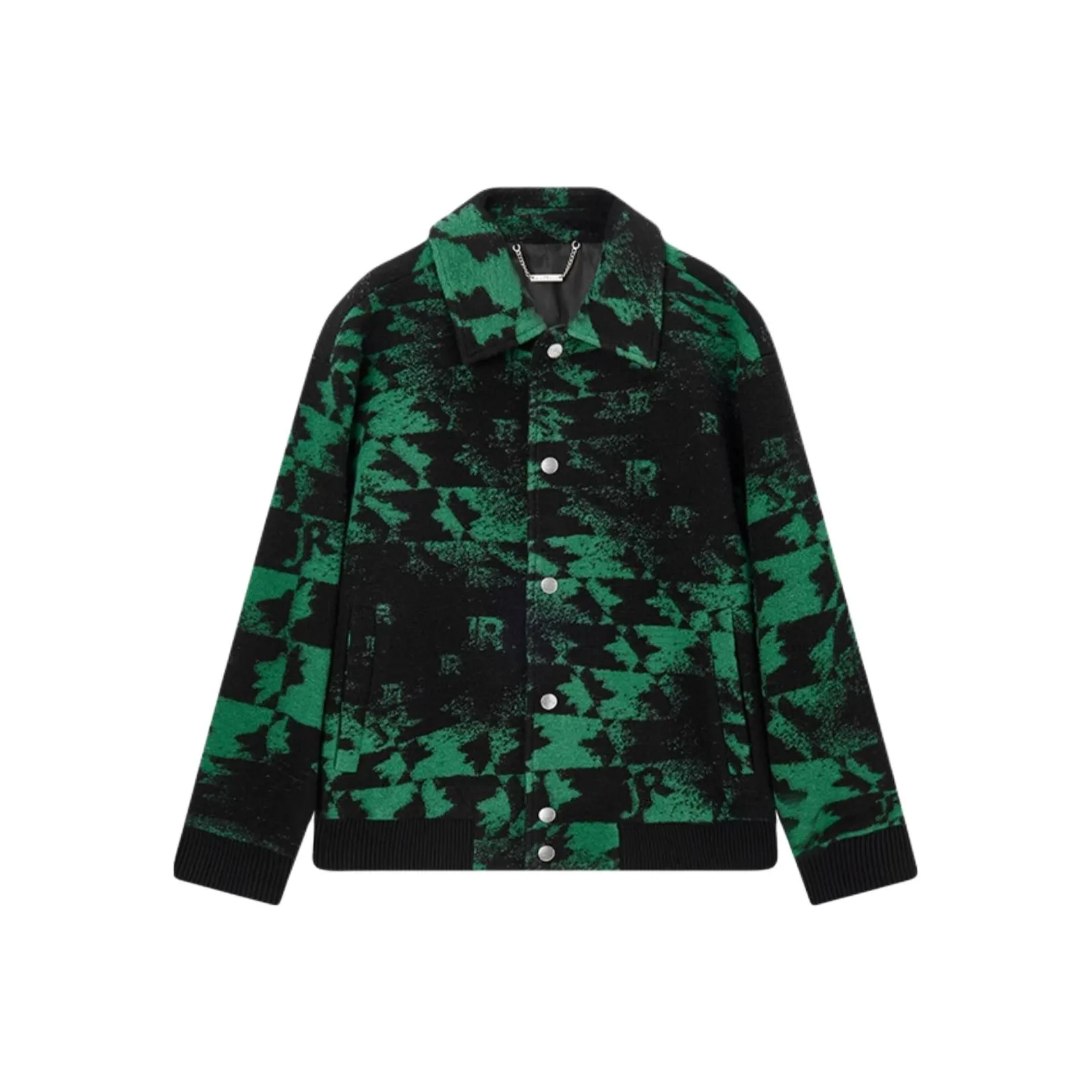 JOHN RICHMOND FW24 Coat Men's Black Camouflage