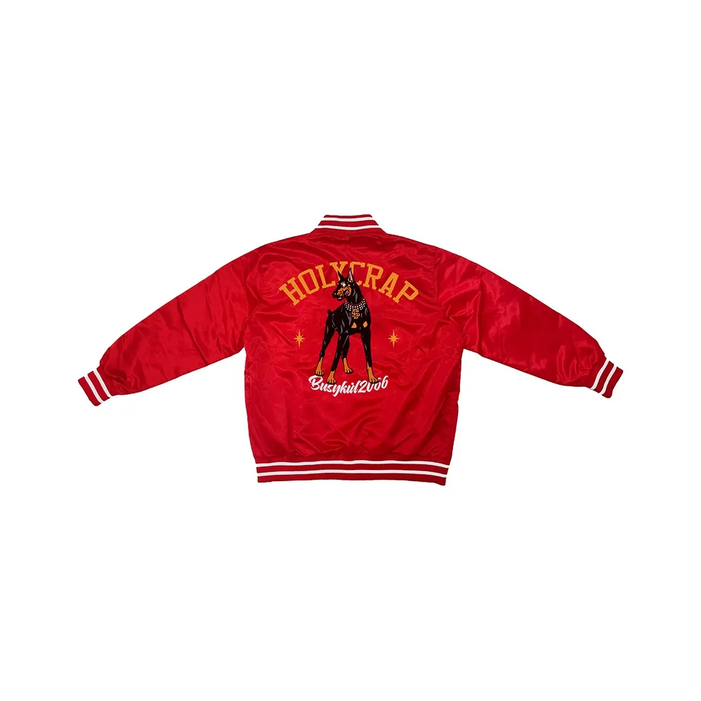 Holycrap Baseball Jacket Men's Red